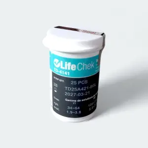Life Chek TD 25 pes blood glucose test strips