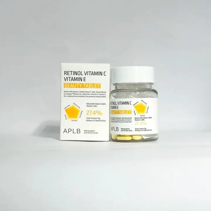 Aplb Retinol Vitamin C Vitamin E Beauty Tablet 30 Pcs
