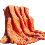 Double-Layered Korean Comforter - Soft, Warm, and Elegant - ORANGE