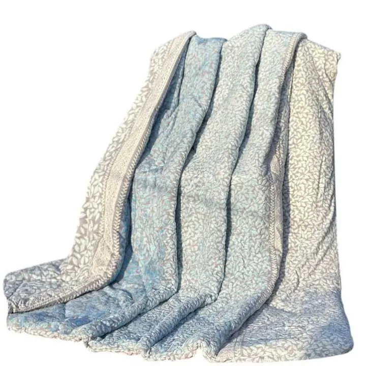 Double-Layered Korean Comforter - Soft, Warm, and Elegant - SKY BLUE