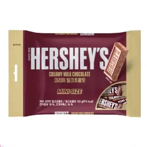 Lotte Hersheys Creamy Milk Chocolate Snack Size 165g