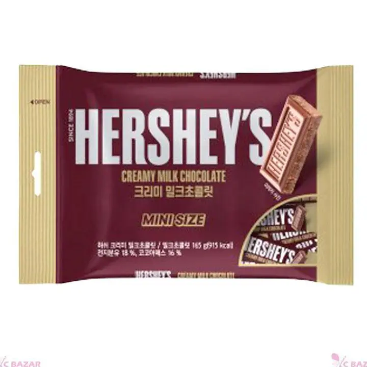 Lotte Hersheys Creamy Milk Chocolate Snack Size 165g